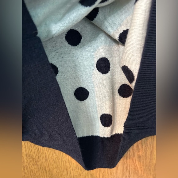 The Limited sweater, navy blue with polka dots, large Limited Sweater reversible - Picture 13 of 16